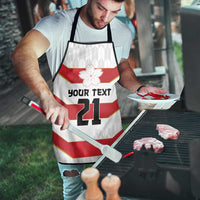 Japan Pacific Rugby 2022-23 Custom Apron Red Sakura Japanese Wave Pattern LT9 - Polynesian Pride