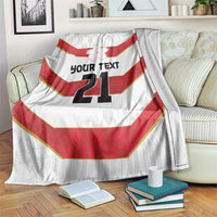 Japan Pacific Rugby 2022-23 Custom Blanket Red Sakura Japanese Wave Pattern