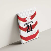 Japan Pacific Rugby 2022-23 Custom Canvas Wall Art Red Sakura Japanese Wave Pattern LT9 - Polynesian Pride