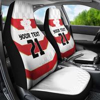 Japan Pacific Rugby 2022-23 Custom Car Seat Cover Red Sakura Japanese Wave Pattern