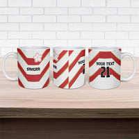 Japan Pacific Rugby 2022-23 Custom Ceramic Mug Red Sakura Japanese Wave Pattern LT9 - Polynesian Pride