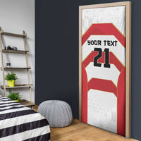 Japan Pacific Rugby 2022-23 Custom Door Cover Red Sakura Japanese Wave Pattern LT9 - Polynesian Pride