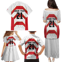 Japan Pacific Rugby 2022-23 Custom Family Matching Puletasi and Hawaiian Shirt Red Sakura Japanese Wave Pattern LT9 - Polynesian Pride