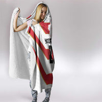 Japan Pacific Rugby 2022-23 Custom Hooded Blanket Red Sakura Japanese Wave Pattern LT9 - Polynesian Pride