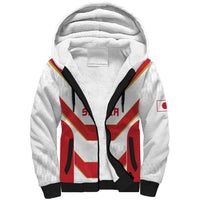 Japan Pacific Rugby 2022-23 Custom Sherpa Hoodie Red Sakura Japanese Wave Pattern LT9 Unisex Red - Polynesian Pride