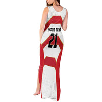 Japan Pacific Rugby 2022-23 Custom Tank Maxi Dress Red Sakura Japanese Wave Pattern