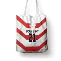 Japan Pacific Rugby 2022-23 Custom Tote Bag Red Sakura Japanese Wave Pattern - Polynesian Pride