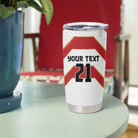 Japan Pacific Rugby 2022-23 Custom Tumbler Cup Red Sakura Japanese Wave Pattern