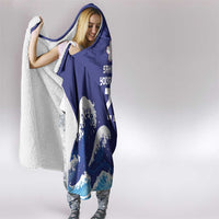 Japan Pacific Rugby Custom Hooded Blanket Go Sakura Japanese Wave Pattern LT9 - Polynesian Pride