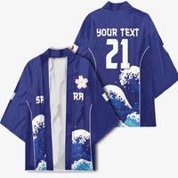 Japan Pacific Rugby Custom Kimono Go Sakura Japanese Wave Pattern LT9 - Polynesian Pride