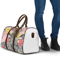 Japanese Samurai Warrior Travel Bag Colorful Polynesian Tattoo Style - Polynesian Pride
