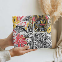 Japanese Samurai Warrior Wrapping Paper Colorful Polynesian Tattoo Style LT9 - Polynesian Pride