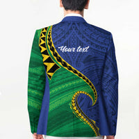 Solomon Islands Independence Day 1978 Personalised Blazer Polynesian Pattern with Flag Style - Polynesian Pride