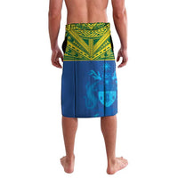 Solomon Islands Rugby Custom Lavalava Simple Coat of arm Polynesian Pattern