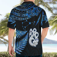 Matariki New Zealand Hawaiian Shirt Maori Manaia with Paua Shell - Blue LT9 - Polynesian Pride