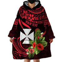 Custom Wallis and Futuna Wearable Blanket Hoodie Happy Territory Day LT9 - Polynesian Pride