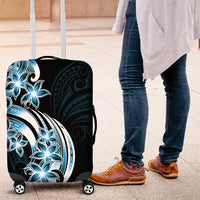 Plumeria Tribal Tattoo Luggage Cover Blue Polynesian Pattern LT9 Blue - Polynesian Pride