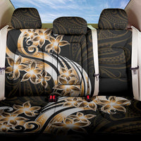 Plumeria Tribal Tattoo Back Car Seat Cover Gold Polynesian Pattern LT9 One Size Gold - Polynesian Pride