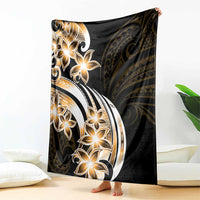 Plumeria Tribal Tattoo Blanket Gold Polynesian Pattern LT9 - Polynesian Pride