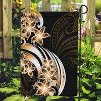 Plumeria Tribal Tattoo Garden Flag Gold Polynesian Pattern LT9 Garden Flag Gold - Polynesian Pride