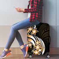 Plumeria Tribal Tattoo Luggage Cover Gold Polynesian Pattern LT9 - Polynesian Pride
