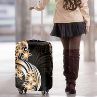 Plumeria Tribal Tattoo Luggage Cover Gold Polynesian Pattern LT9 - Polynesian Pride