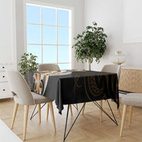Plumeria Tribal Tattoo Tablecloth Gold Polynesian Pattern LT9 - Polynesian Pride