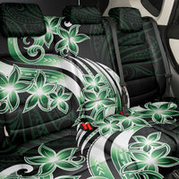 Plumeria Tribal Tattoo Back Car Seat Cover Green Polynesian Pattern LT9 - Polynesian Pride