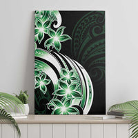 Plumeria Tribal Tattoo Canvas Wall Art Green Polynesian Pattern LT9 - Polynesian Pride