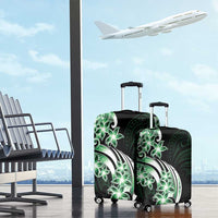 Plumeria Tribal Tattoo Luggage Cover Green Polynesian Pattern LT9 - Polynesian Pride