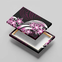 Plumeria Tribal Tattoo Canvas Wall Art Pink Polynesian Pattern LT9 - Polynesian Pride