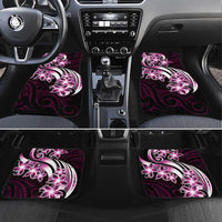 Plumeria Tribal Tattoo Car Mats Pink Polynesian Pattern LT9 Set 4pcs Pink - Polynesian Pride