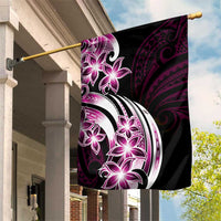 Plumeria Tribal Tattoo Garden Flag Pink Polynesian Pattern LT9 House Flag Pink - Polynesian Pride