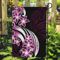 Plumeria Tribal Tattoo Garden Flag Pink Polynesian Pattern LT9 Garden Flag Pink - Polynesian Pride