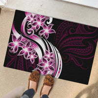 Plumeria Tribal Tattoo Rubber Doormat Pink Polynesian Pattern LT9 - Polynesian Pride
