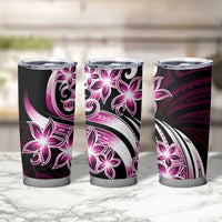 Plumeria Tribal Tattoo Tumbler Cup Pink Polynesian Pattern LT9 - Polynesian Pride