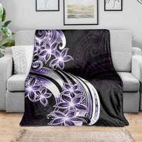 Plumeria Tribal Tattoo Blanket Purple Polynesian Pattern LT9 - Polynesian Pride