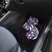 Plumeria Tribal Tattoo Car Mats Purple Polynesian Pattern LT9 - Polynesian Pride