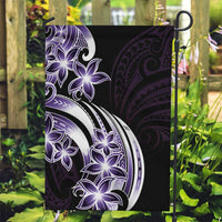 Plumeria Tribal Tattoo Garden Flag Purple Polynesian Pattern LT9 Garden Flag Purple - Polynesian Pride