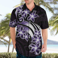 Plumeria Tribal Tattoo Hawaiian Shirt Purple Polynesian Pattern LT9 - Polynesian Pride
