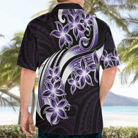 Plumeria Tribal Tattoo Hawaiian Shirt Purple Polynesian Pattern LT9 - Polynesian Pride