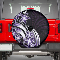 Plumeria Tribal Tattoo Spare Tire Cover Purple Polynesian Pattern LT9 - Polynesian Pride