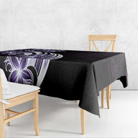 Plumeria Tribal Tattoo Tablecloth Purple Polynesian Pattern LT9 - Polynesian Pride