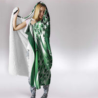 Cook Islands Tattoo Hooded Blanket Plumeria Polynesian Pattern LT9 - Polynesian Pride
