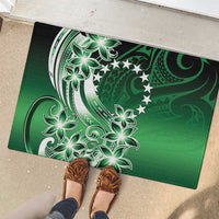Cook Islands Tattoo Rubber Doormat Plumeria Polynesian Pattern LT9 - Polynesian Pride