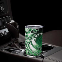 Cook Islands Tattoo Tumbler Cup Plumeria Polynesian Pattern LT9 - Polynesian Pride