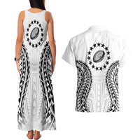 World Rugby Cook Islands Couples Matching Tank Maxi Dress and Hawaiian Shirt Kukis Make History LT9 - Polynesian Pride