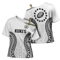 World Rugby Cook Islands Cross Shoulder Shirt Kukis Make History LT9 - Polynesian Pride