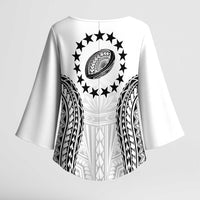 World Rugby Cook Islands Kimono Sleeve Blouse Kukis Make History - Polynesian Pride
