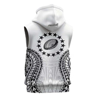 World Rugby Cook Islands Sleeveless Zip Hoodie Kukis Make History LT9 - Polynesian Pride